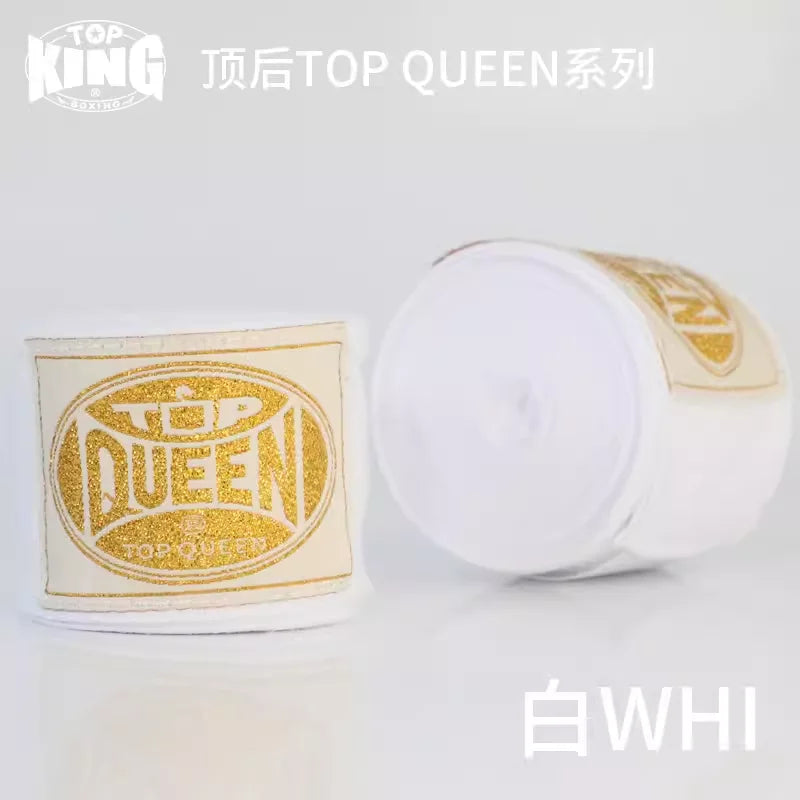 TOP KING BOXING SEMI STRETCH BOXING HANDWRAPS 5M MMA COMBAT Bandage Sanda Hand Wrapping Band Thai Boxing Gloves Hand Protec