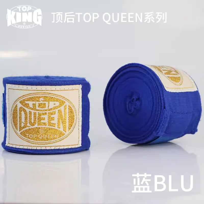 TOP KING BOXING SEMI STRETCH BOXING HANDWRAPS 5M MMA COMBAT Bandage Sanda Hand Wrapping Band Thai Boxing Gloves Hand Protec