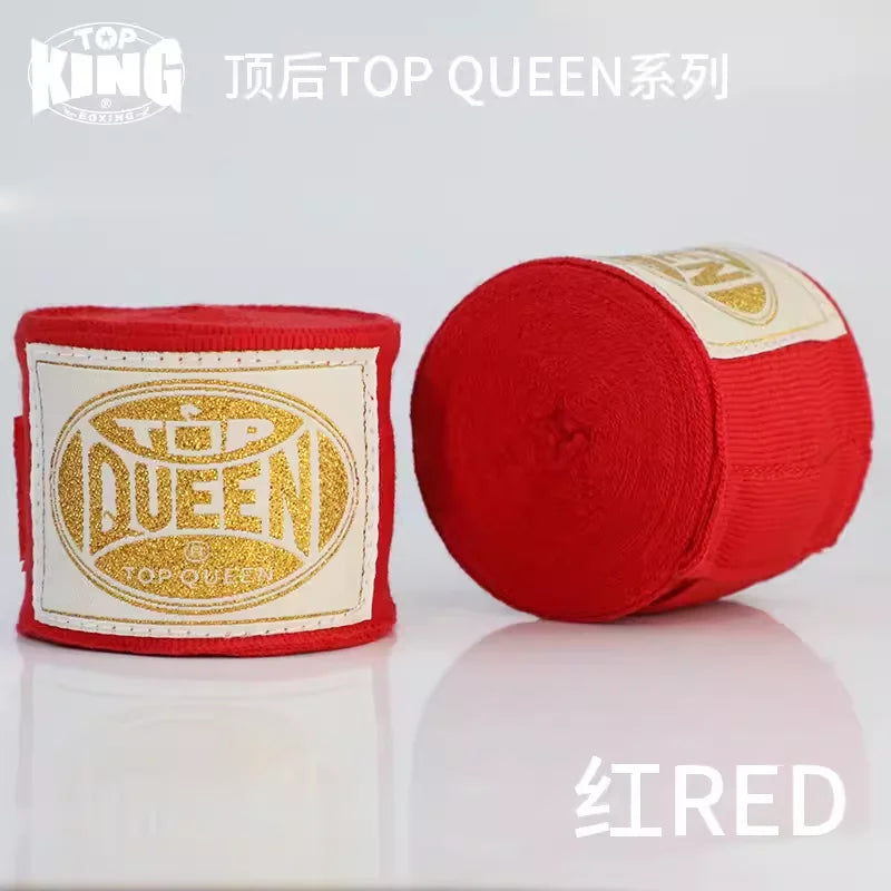 TOP KING BOXING SEMI STRETCH BOXING HANDWRAPS 5M MMA COMBAT Bandage Sanda Hand Wrapping Band Thai Boxing Gloves Hand Protec