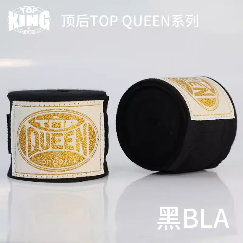 TOP KING BOXING SEMI STRETCH BOXING HANDWRAPS 5M MMA COMBAT Bandage Sanda Hand Wrapping Band Thai Boxing Gloves Hand Protec