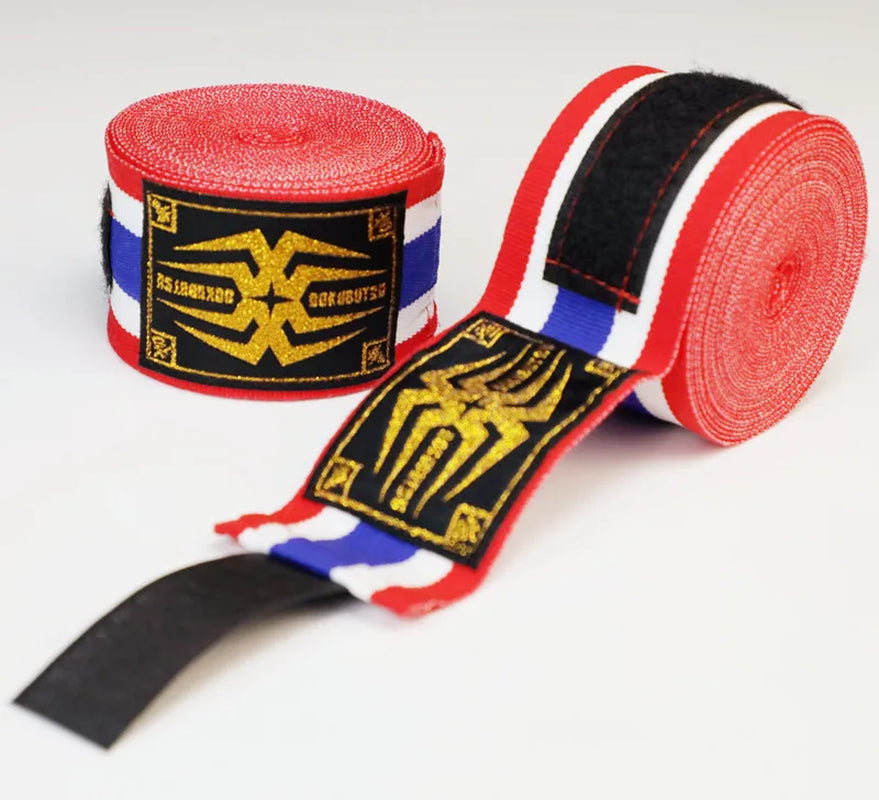 TOP KING BOXING SEMI STRETCH BOXING HANDWRAPS 5M MMA COMBAT Bandage Sanda Hand Wrapping Band Thai Boxing Gloves Hand Protec
